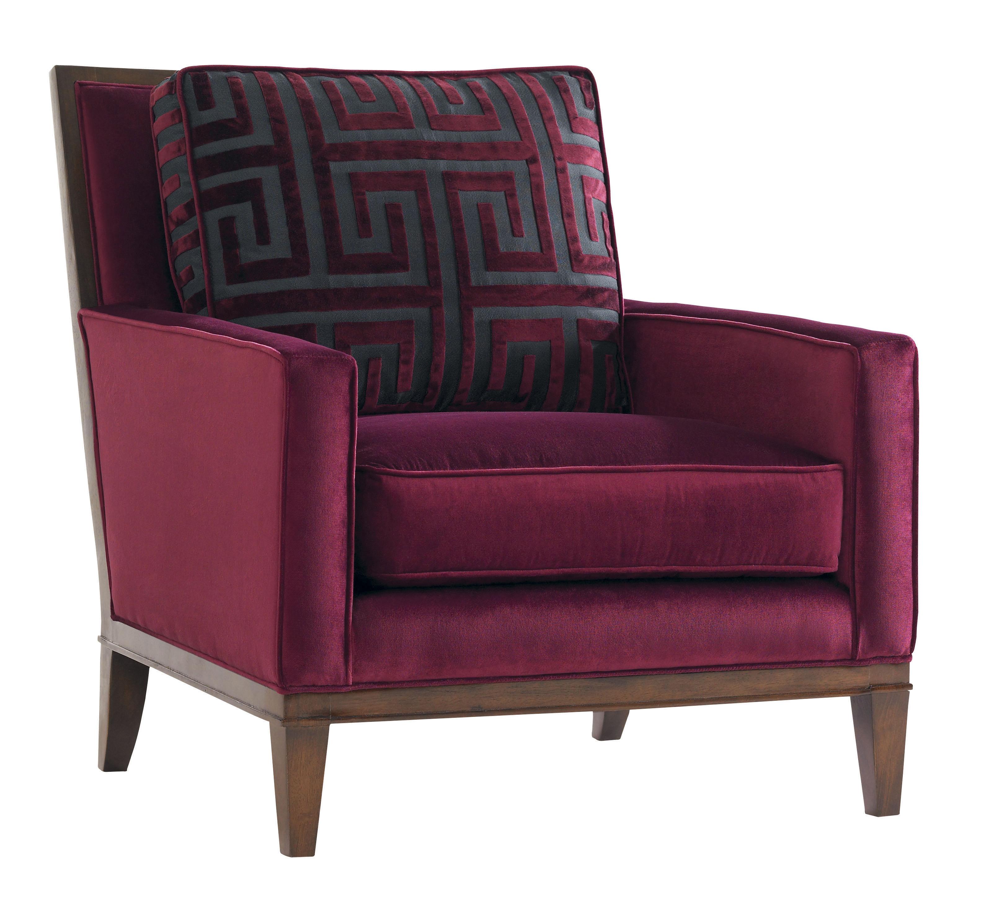 Lexington Tower Place 162411 Contemporary Gables Chair with Exposed wood Trim Baer's